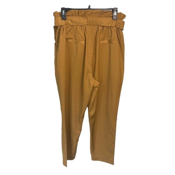 Athena Marie High Rise Pull On‎ Pants Paper Bag Waist Size Large Belted NEW - Picture 2 of 4